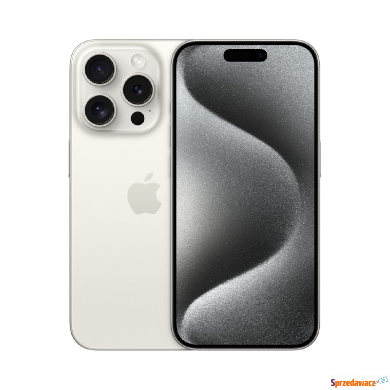 Smartfon Apple iPhone 15 Pro 128GB tytan biały - Telefony komórkowe - Olsztyn