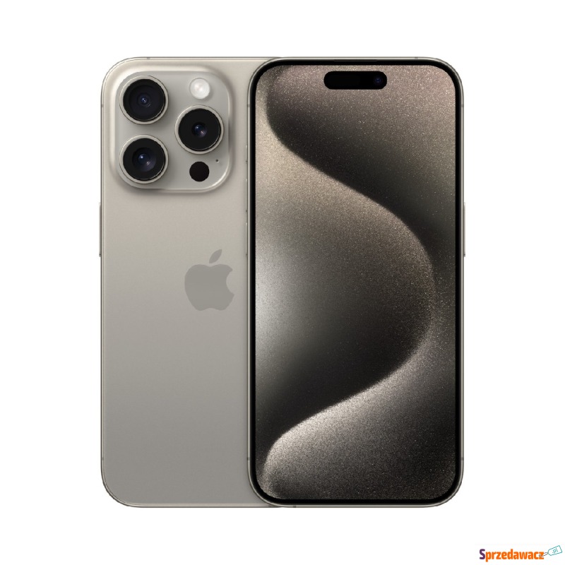 Smartfon Apple iPhone 15 Pro 128GB tytan naturalny - Telefony komórkowe - Dębica