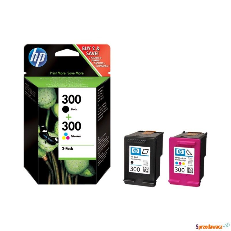 Wkład HP 300 Combo Pack Czarny + Kolor CN637EE - Tusze, tonery - Gdynia