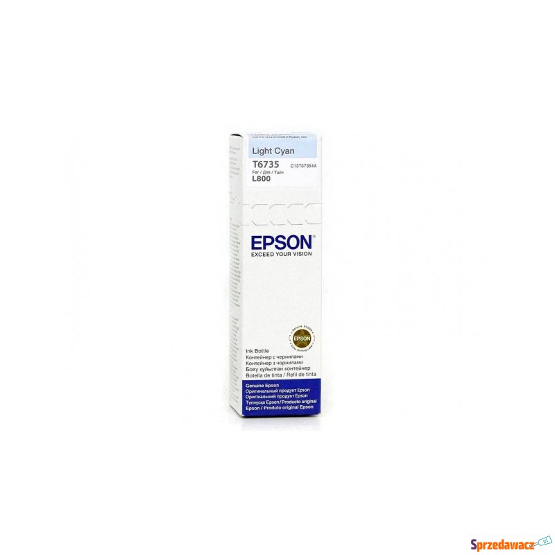 Epson Tusz T6735 Light CYAN 70ml butelka do L800 - Tusze, tonery - Kalisz