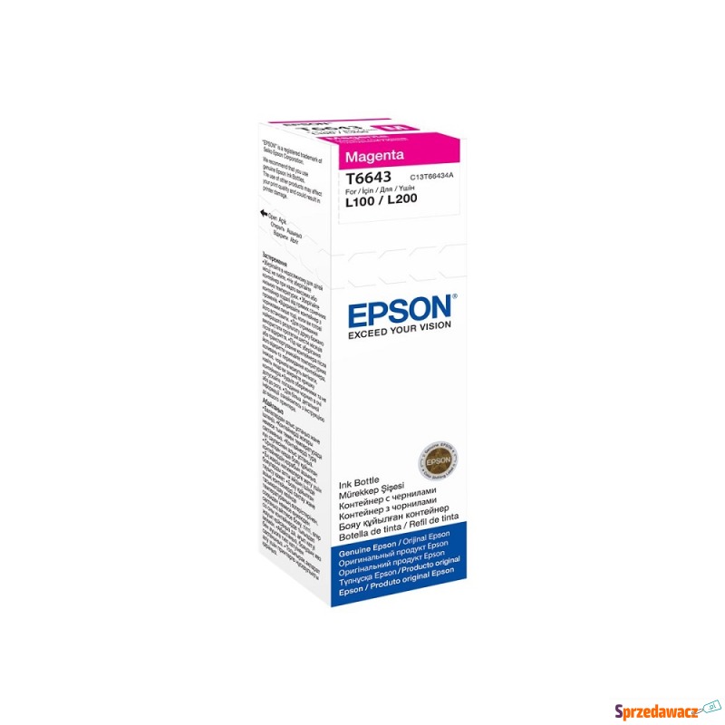 Tusz Epson T6643 Magenta 70 ml - Tusze, tonery - Toruń