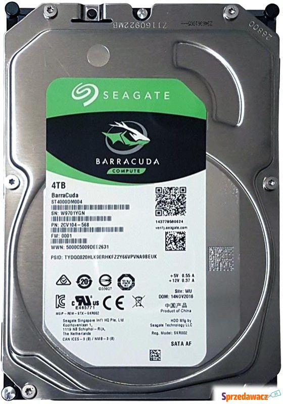 Seagate Barracuda Pro 4 TB 3,5'' 256 ST4000DM004 - Dyski twarde - Leszno