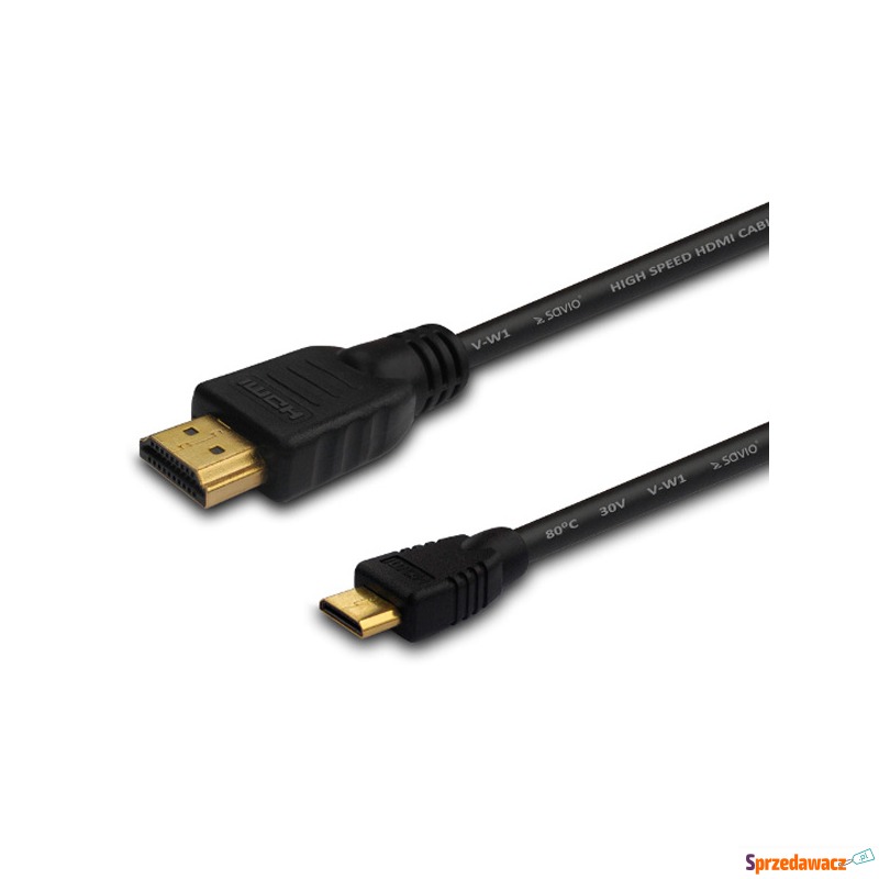 KABEL HDMI-miniHDMI SAVIO CL-09 1,5m czarny - Kable video - Rzeszów