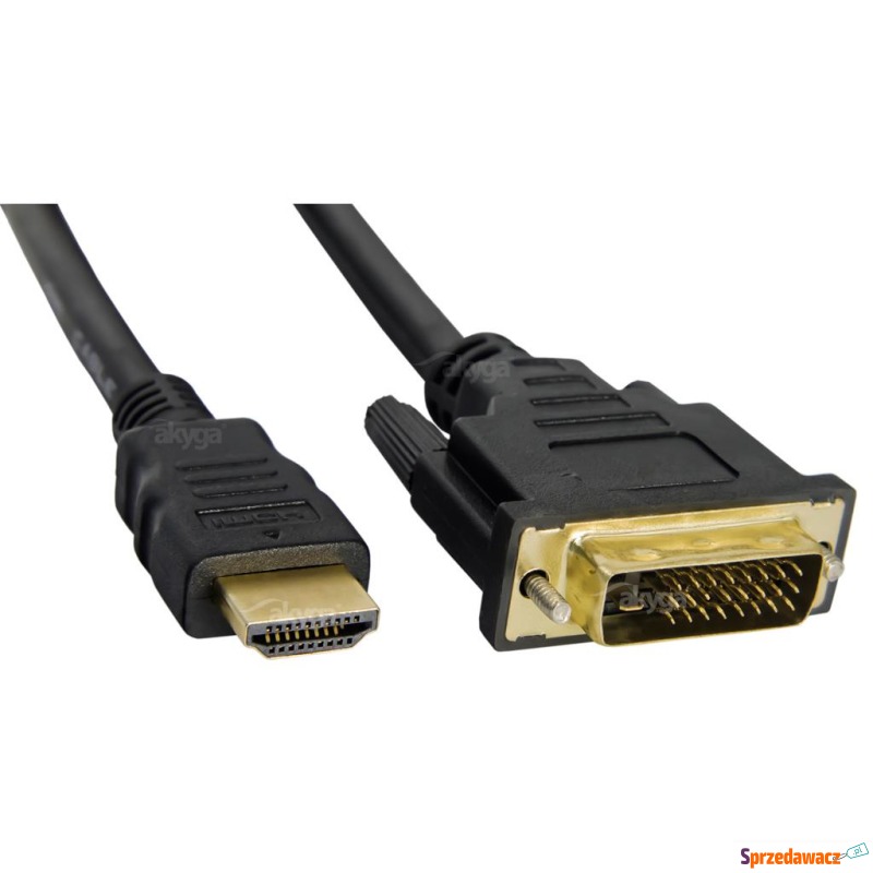 AKYGA KABEL DVI-D HDMI 1,8M AK-AV-11 - Kable video - Poznań