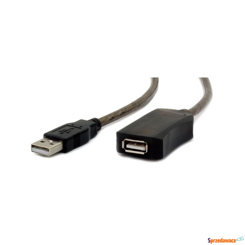 PRZEDŁUŻACZ USB AM-AF 2.0 5M AKTYWNY BLACK GE... - Kable USB - Gdańsk