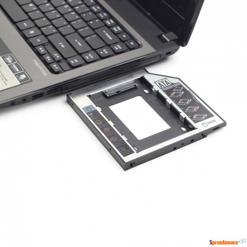 ADAPTER HDD RAMKA 5.25"->2.5" SLIM 9.5mm HDD W... - Obudowy - Łódź