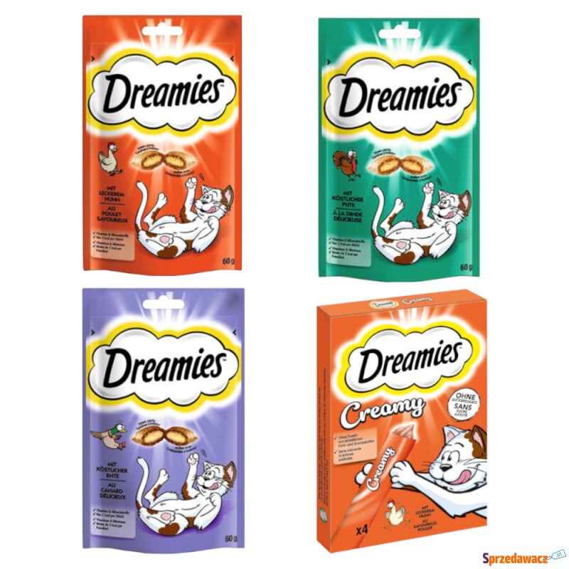 15% taniej! Dreamies: 44 x 10 g Creamy Snacks,... - Przysmaki dla kotów - Kielce