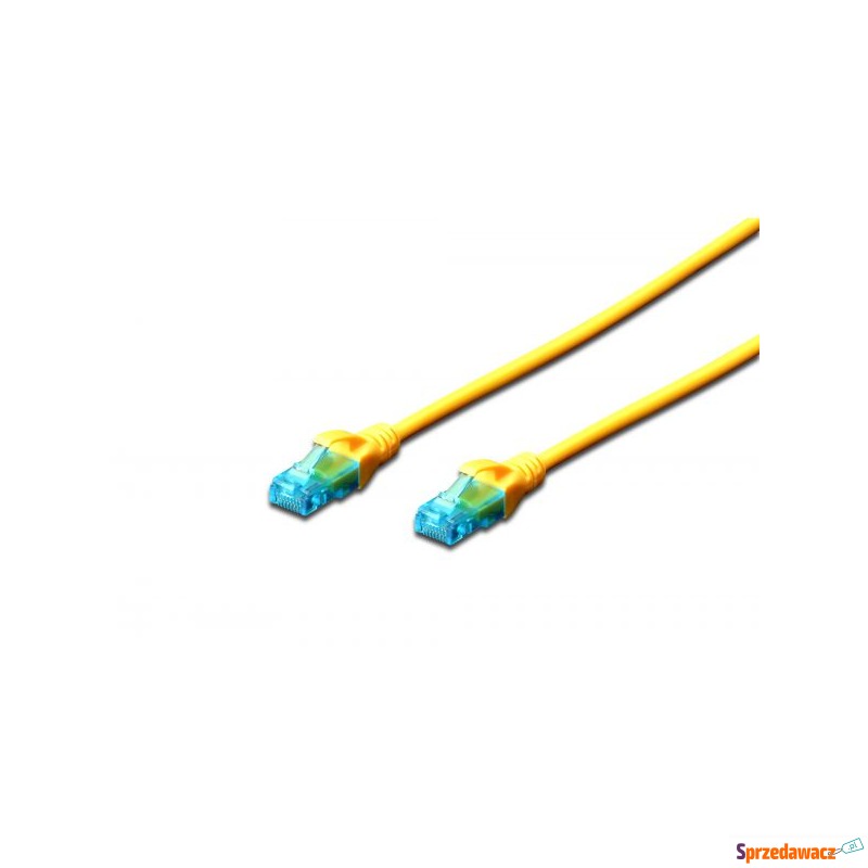 Patch cord DIGITUS UTP kat. 5e 2m PVC żółty - Kable pozostałe - Włocławek