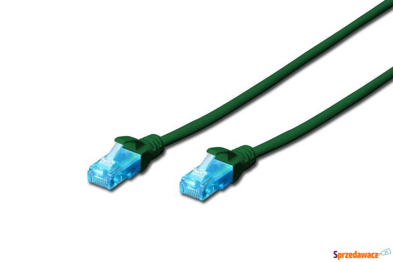 Patch cord DIGITUS UTP kat. 5e 3m PVC zielony - Kable pozostałe - Bielsko-Biała