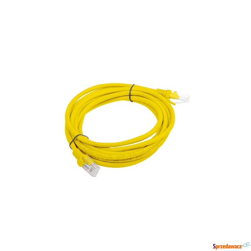 Patch cord Lanberg UTP kat.5e 3m żółty - Kable pozostałe - Tarnowskie Góry