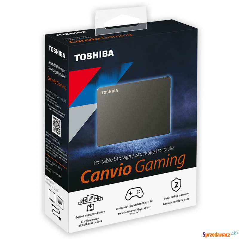 Dysk HDD Toshiba Canvio Gaming 4TB HDTX140EK3CA... - Przenośne dyski twarde - Białystok