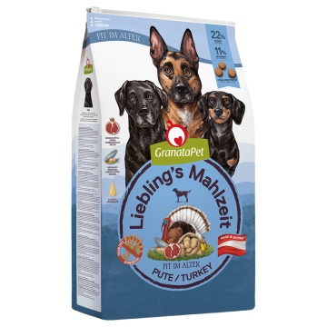 GranataPet Liebling's Mahlzeit Senior, indyk -  2 x 10 kg