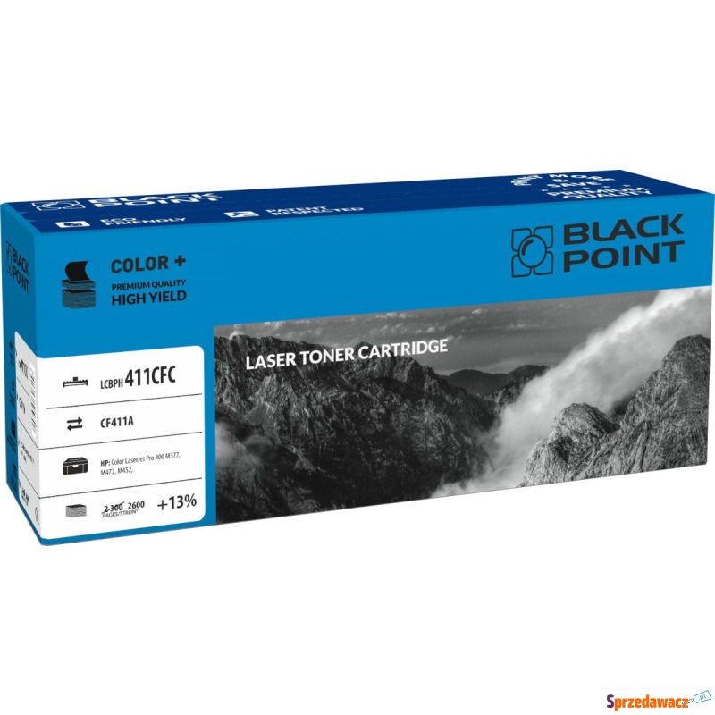 Toner BLACKPOINT LCBPH411CFC Błękitny (Cyan) - Tusze, tonery - Olsztyn