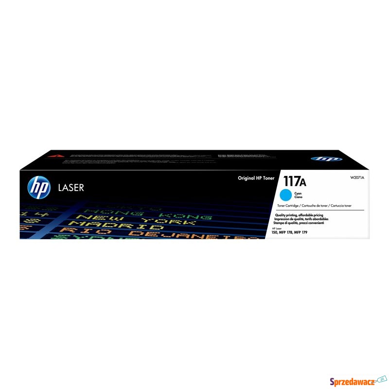 Toner HP 117A W2071A błękitny - Tusze, tonery - Olsztyn