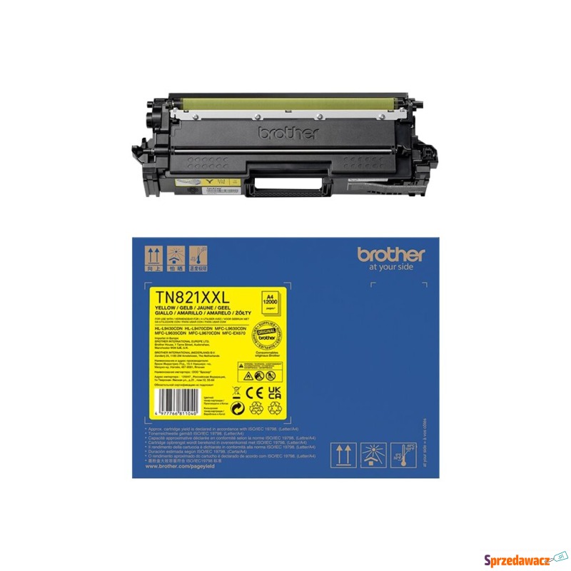 Toner Brother TN-821XXLY do 12 000 stron - Tusze, tonery - Sosnowiec