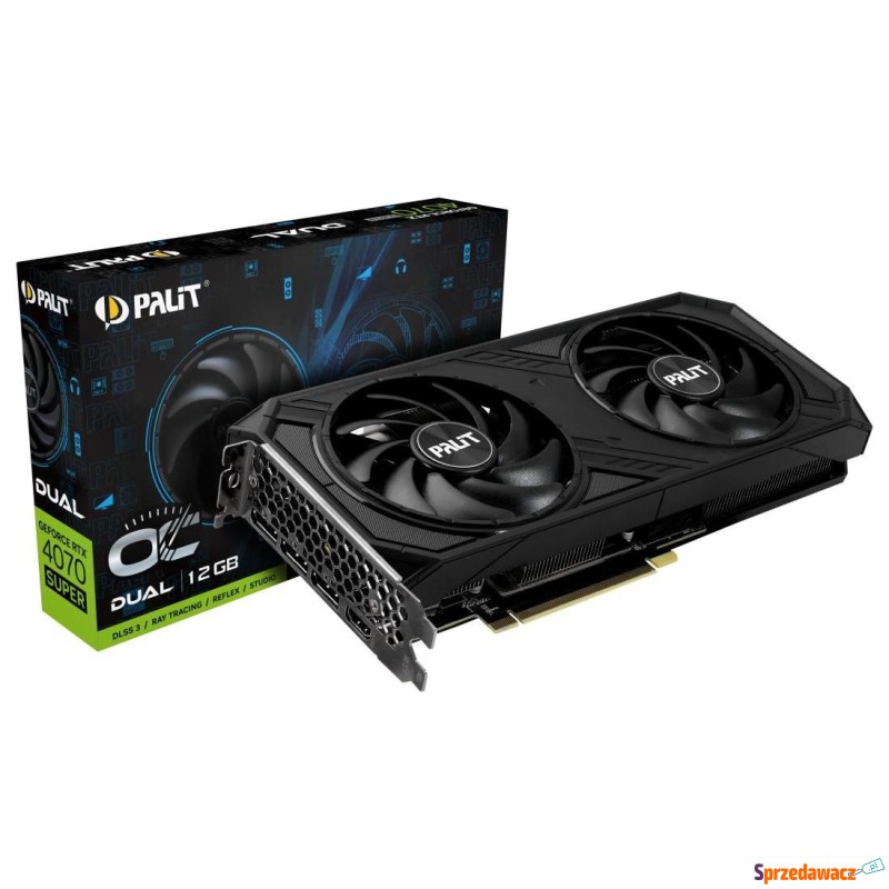 Palit GeForce RTX 4070 SUPER Dual OC 12GB GDDR6X... - Karty graficzne - Dąbrowa Górnicza