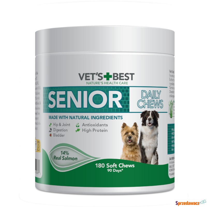 Vet's Best Senior Daily Chews, łosoś - 400 g... - Przysmaki dla psów - Poznań