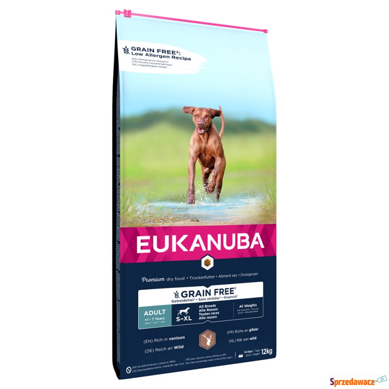 Eukanuba Grain Free Adult Large Dogs, dziczyzna... - Karmy dla psów - Wrocław