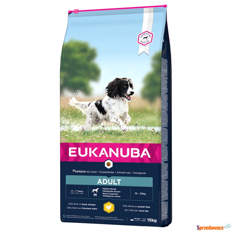 Dwupak Eukanuba Small & Medium Breed - Adult... - Karmy dla psów - Olsztyn