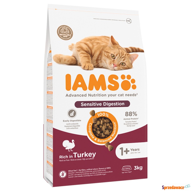 IAMS Advanced Nutrition Sensitive Digestion, indyk... - Karmy dla kotów - Gliwice