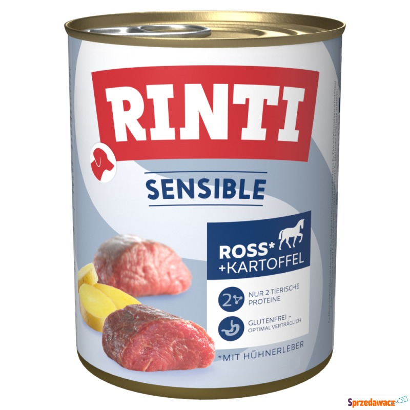 RINTI Sensible, 6 x 800 g - Konina i wątróbka... - Karmy dla psów - Leszno