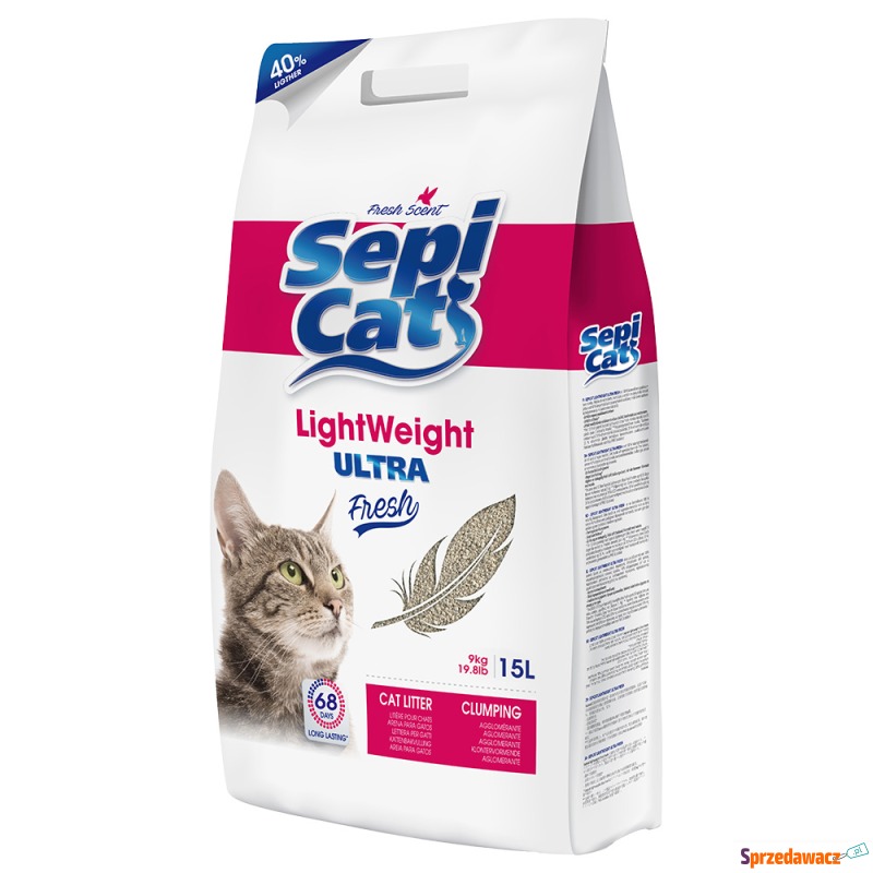 Sepicat LightWeight Ultra Fresh - 15 l - Żwirki do kuwety - Elbląg