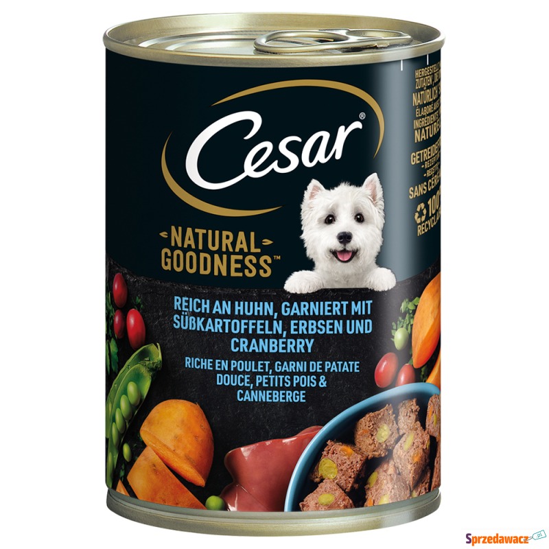 Cesar Natural Goodness - Kurczak, 24 x 400 g - Karmy dla psów - Konin