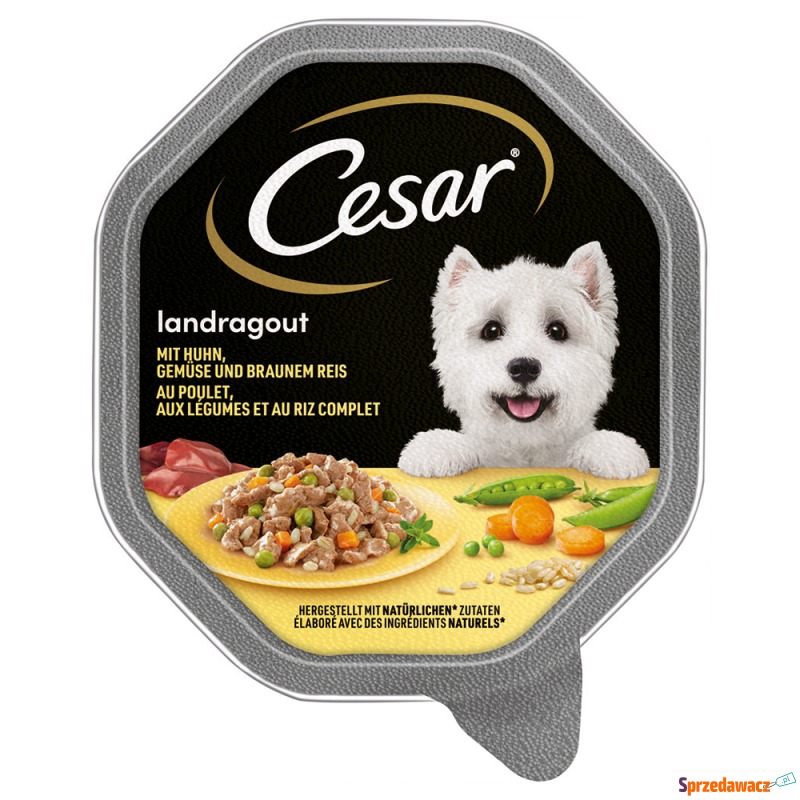 Megapakiet Cesar w tackach, 28 x 150 g - Land... - Karmy dla psów - Kraków