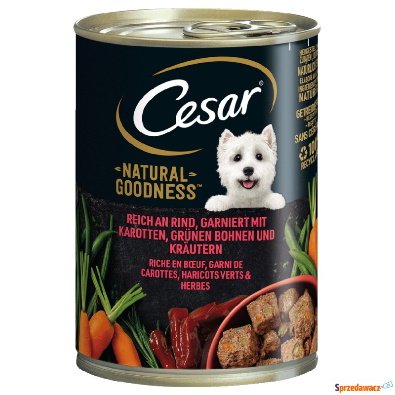 Cesar Natural Goodness - Wołowina, 24 x 400 g - Karmy dla psów - Radom