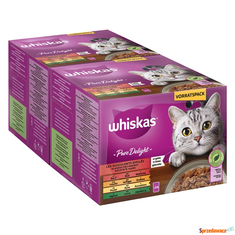 Pakiet Whiskas Pure Delight, saszetki, 48 x 85... - Karmy dla kotów - Nowy Sącz