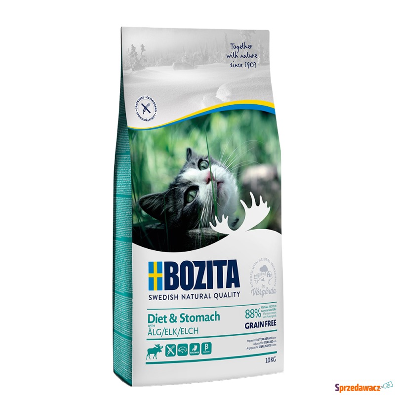 Bozita Grainfree Diet & Stomach, łoś - 10 kg - Karmy dla kotów - Bydgoszcz