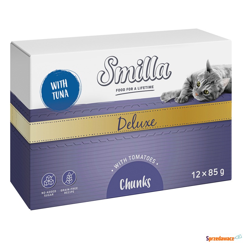 Smilla Deluxe kawałeczki w sosie, 24 x 85 g -... - Karmy dla kotów - Katowice