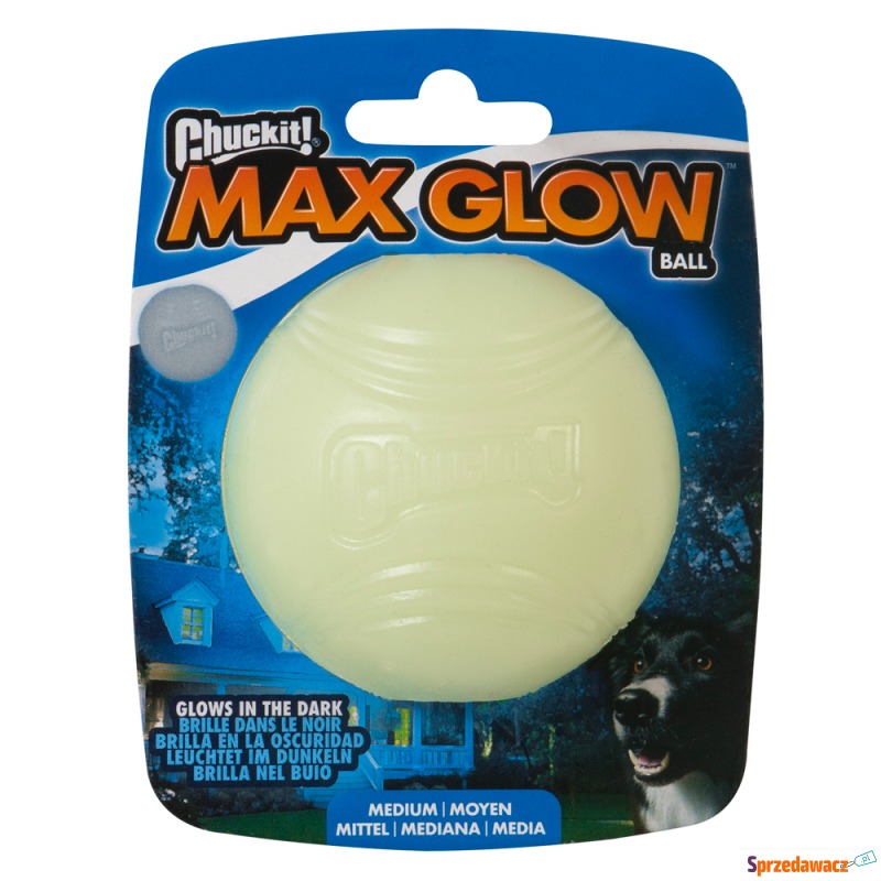 Chuckit! Max Glow Ball świecąca piłka dla psa... - Zabawki dla psów - Ruda Śląska