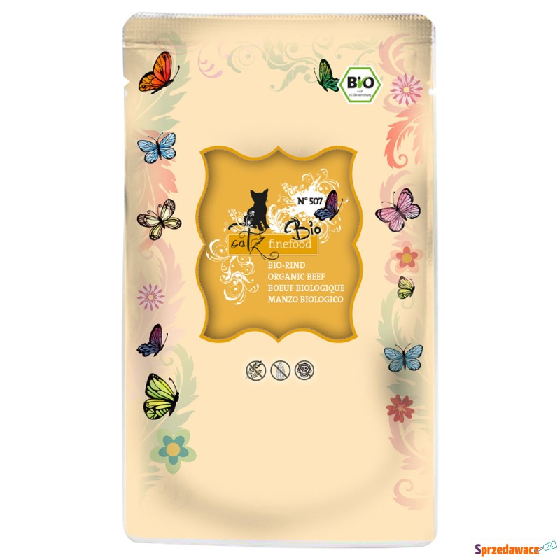 catz finefood bio, 12 x 85 g - No.507 Biowołowina - Karmy dla kotów - Poznań