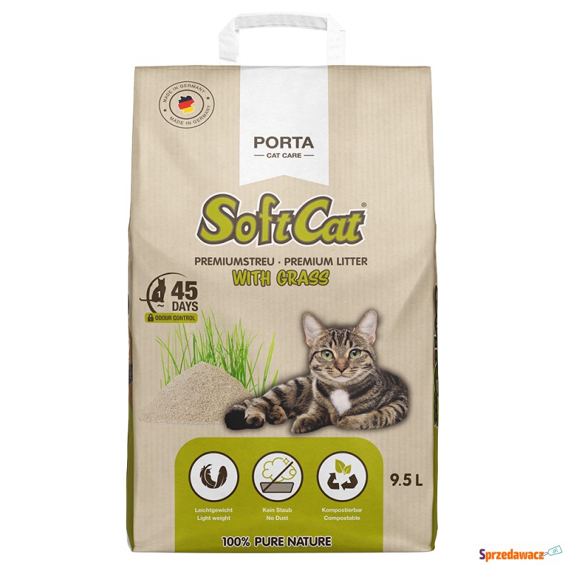 Porta SoftCat Grass, żwirek dla kota - 9,5 l - Żwirki do kuwety - Grudziądz