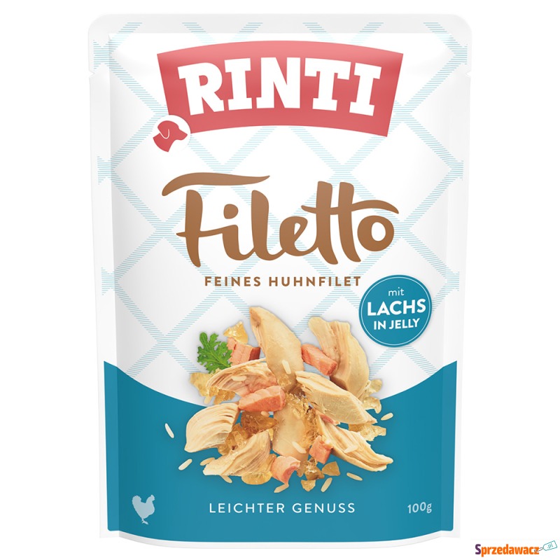 RINTI Filetto w galarecie, saszetki, 24 x 100... - Karmy dla psów - Rzeszów