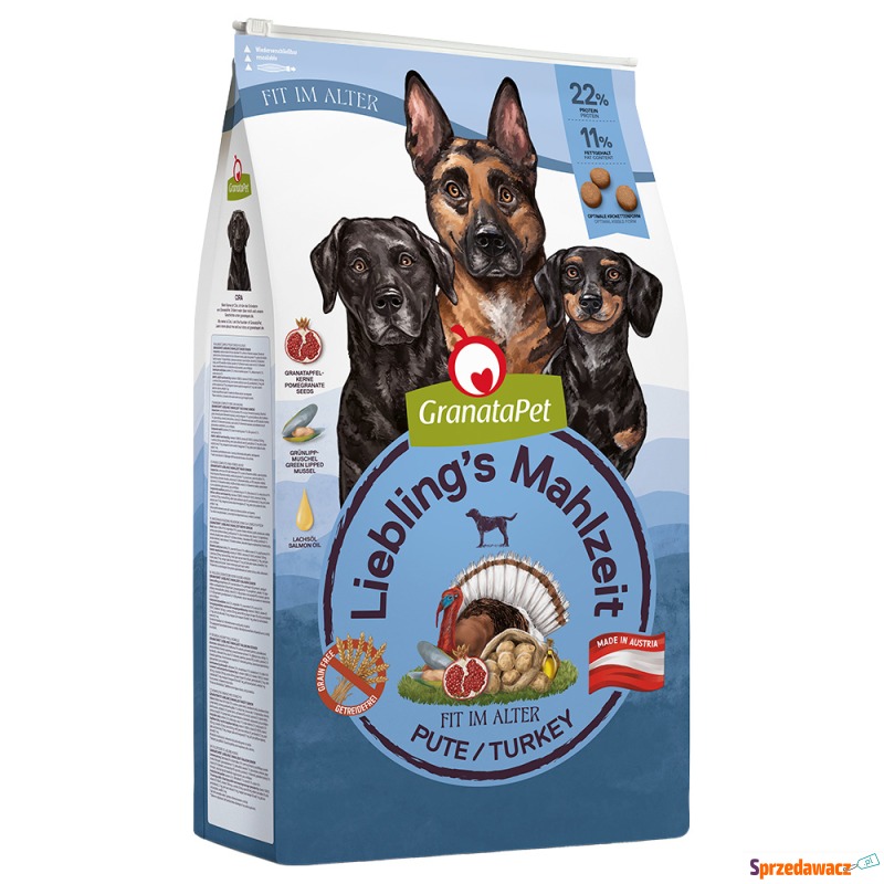 Dwupak GranataPet, 2 x 10 kg  - Senior, indyk - Karmy dla psów - Leszno