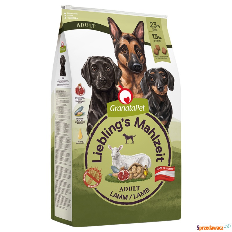 Dwupak GranataPet, 2 x 10 kg  - Adult, jagnięcina - Karmy dla psów - Żnin