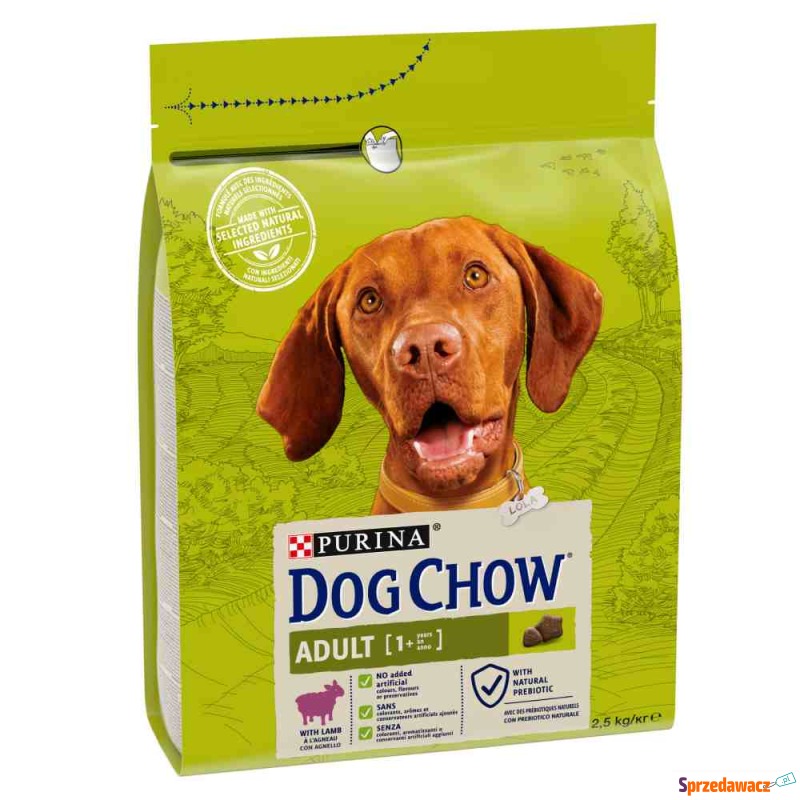 PURINA Dog Chow Adult, jagnięcina - 2 x 2,5 kg - Karmy dla psów - Bielsko-Biała