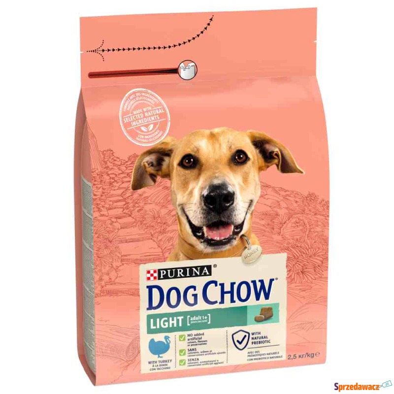 PURINA Dog Chow Adult Light, indyk - 2,5 kg - Karmy dla psów - Łomża