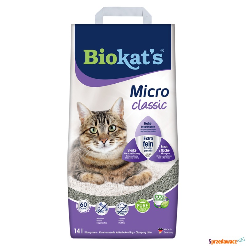 Biokat's Micro żwirek dla kota - 14 l - Żwirki do kuwety - Pabianice