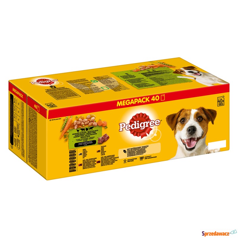 Pedigree, saszetki wielopak  - W sosie, 40 x 100... - Karmy dla psów - Opole