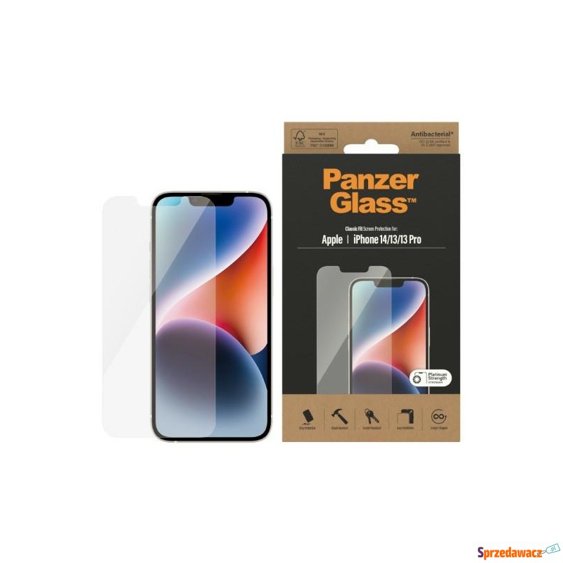 Szkło hartowane PanzerGlass Classic Fit do iPhone... - Akcesoria i części - Inowrocław