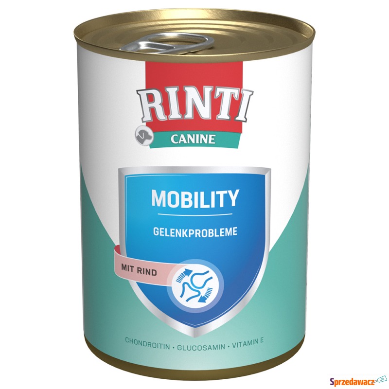 RINTI Canine Mobility z wołowiną, 400 g - 12 x... - Karmy dla psów - Stalowa Wola