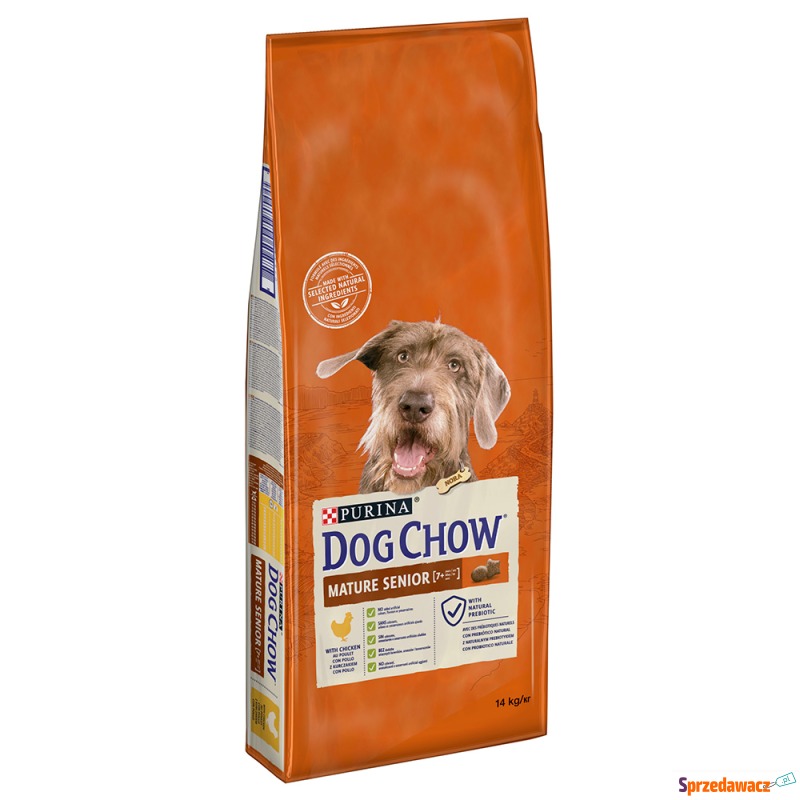 PURINA Dog Chow Mature Senior, kurczak - 2 x 14... - Karmy dla psów - Chełm