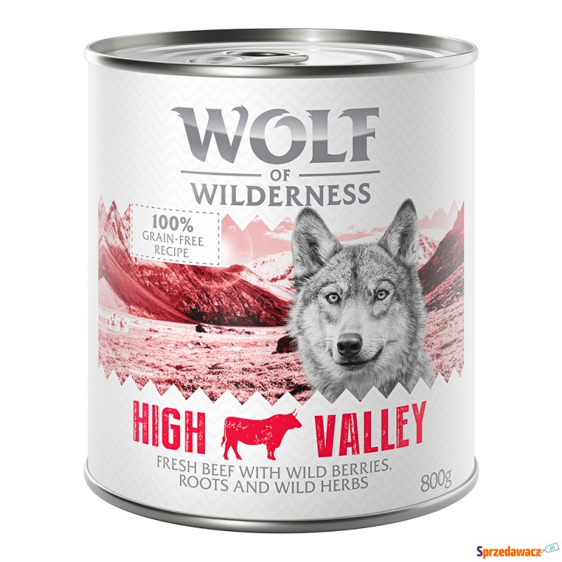 Wolf of Wilderness Adult, 6 x 800 g - High Valley,... - Karmy dla psów - Giżycko