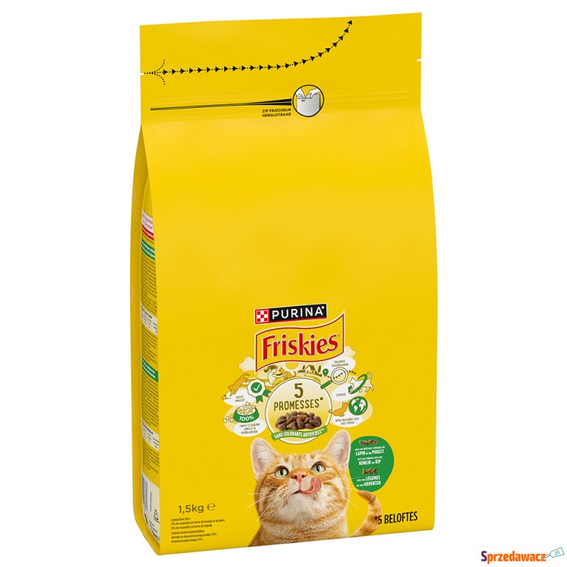 Purina Friskies, Królik, kurczak i warzywa - 3... - Karmy dla kotów - Chorzów