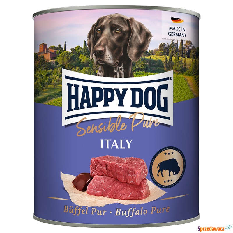 Happy Dog Sensible Pure, 6 x 800 g - Italy (Bawół) - Karmy dla psów - Leszno