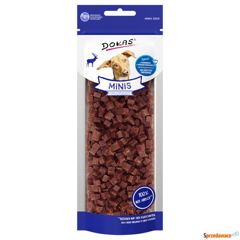 Dokas Minis, mięso z jelenia - 2 x 60 g - Przysmaki dla psów - Skierniewice