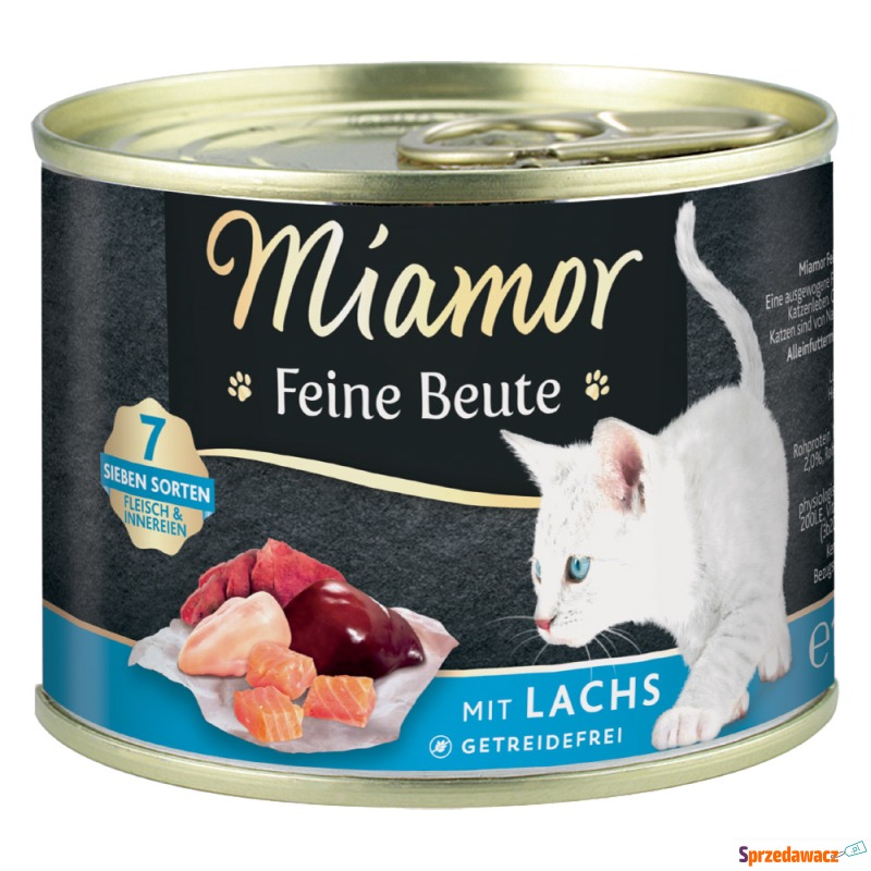 Miamor Feine Beute, 24 x 185 g - Łosoś - Karmy dla kotów - Płock